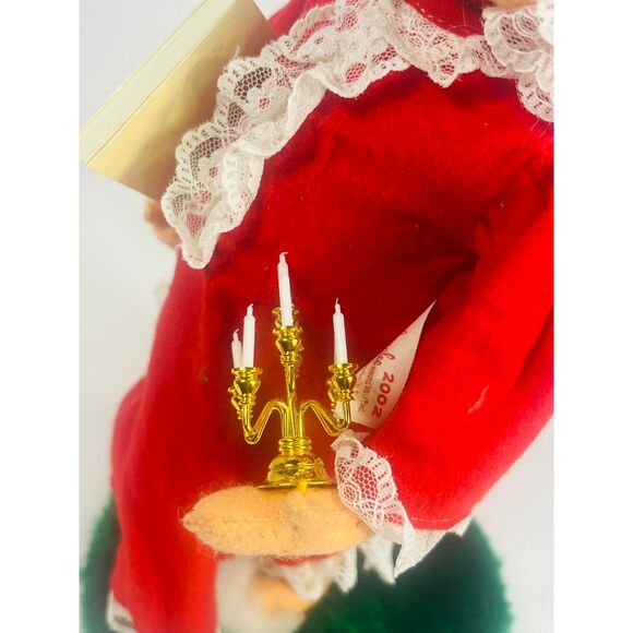 Annalee Dolls 13" Mrs Claus Bedtime Reading 2002 Christmas 580802 - Picture 9 of 10